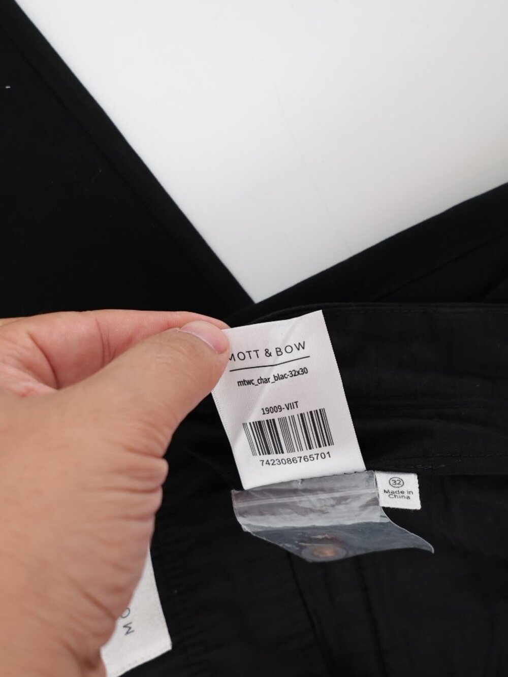 Mott & Bow Pants Mens 32 L29 Charles Chino Straight Fit Stretch Classic Casual - Picture 12 of 12